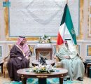 سمو أمير دولة الكويت يستقبل سمو الأمير تركي بن محمد بن فهد