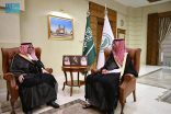 محافظ جدة يستقبل الرئيس التنفيذي لجمعية المودة للتنمية الأسرية