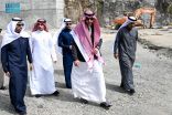 الأمير سعود بن نهار يقف على مشروع توسعة الطريق الغربي بالطائف