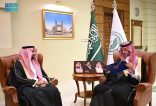 مُحافظ جدة يستقبل مدير صندوق الموارد البشرية بمنطقة مكة المكرمة