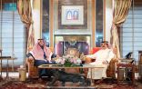 ملك البحرين يستقبل سمو الأمير تركي بن محمد بن فهد