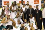 المنتخب السعودي لكرة السلة يتوج بكأس البطولة العربية