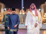 سلطان بروناي دار السلام يصل الرياض وفي مقدمة مستقبليه نائب أمير المنطقة