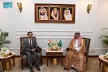 مدير عام فرع وزارة الخارجية بمنطقة مكة المكرمة يستقبل القنصل الهندي