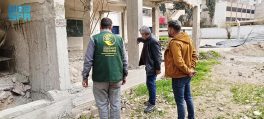 مركز الملك سلمان للإغاثة يدشن مشروع إعادة تأهيل مدرسة ومرفق اجتماعية في مدينة عربين بريف دمشق