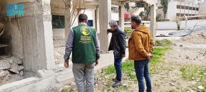 مركز الملك سلمان للإغاثة يدشن مشروع إعادة تأهيل مدرسة ومرفق اجتماعية في مدينة عربين بريف دمشق