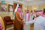 محافظ جدة يستقبل منسوبي المحافظة المهنئين بعيد الفطر