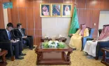 السفير آل جابر يلتقي بالقائم بأعمال السفارة الصينية في اليمن