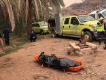 انتشال جثة وافد إثيوبي قضى غرقًا في وادي “أرن”