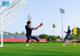 الأخضر يستأنف تدريباته استعدادًا لنصف نهائي كأس العرب