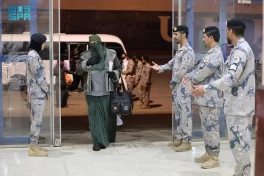 حرس الحدود يستقبل المعتمرين القادمين من جمهورية مصر العربية لأداء العمرة خلال شهر رمضان عبر ميناء ينبع التجاري