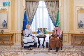 سمو وزير الخارجية يستقبل الممثلة العليا للاتحاد الأوروبي للشؤون الخارجية