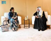 الدكتور الربيعة يلتقي الممثلة الخاصة للأمين العام المعنية بالعنف الجنسي في حالات النزاع