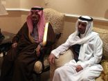 أمير منطقة #الرياض يعزي بن معمر والسديري