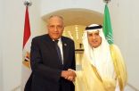 الجبير يلتقي وزير الخارجية المصري