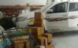 بالفيديو.. امرأة تقتحم بـ “هايلوكس” متجر تموينات في محافظة تثليث
