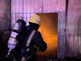 إصابة شخص في حريق بالدمام