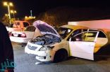 إصابة 4 أشخاص أحدهم حالته خطيرة في حادث تصادم بالمخواة