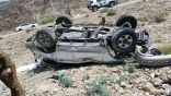 إصابة 10 أفراد من عائلة واحدة في حادث انقلاب مركبتهم