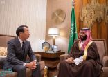 ولي العهد يلتقي سفير اليابان لدى المملكة