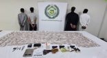 القبض على (4) أشخاص بحوزتهم (189,903) أقراص من مادة الإمفيتامين المخدر