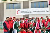 الدكتور الربيعة يزور مركز الخدمات اللوجستية التابع للهلال الأحمر المصري في مدينة العريش